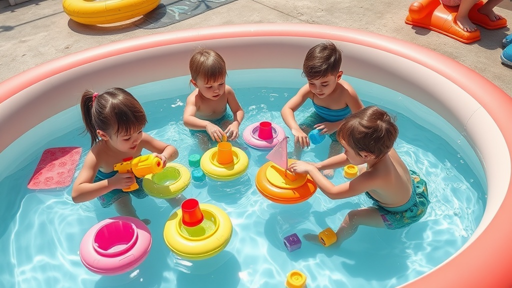 בטיחות בבריכה מתנפחת לילדים