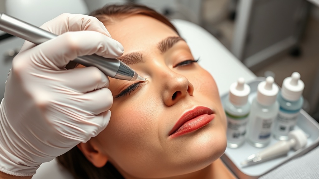 מיקרונידלינג להסרת איפור קבוע גבות