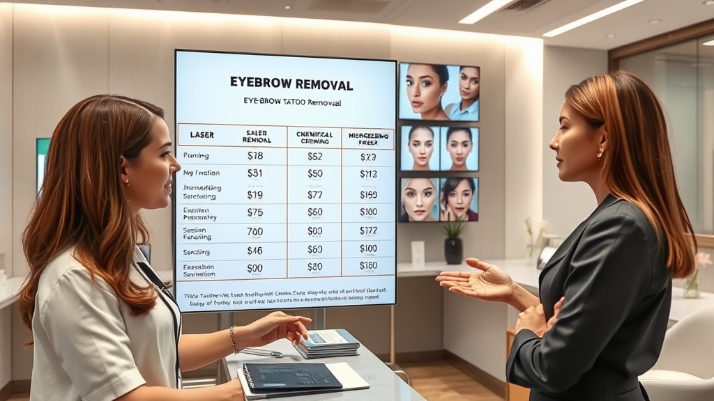 סיכום מחירי הסרת איפור קבוע גבות