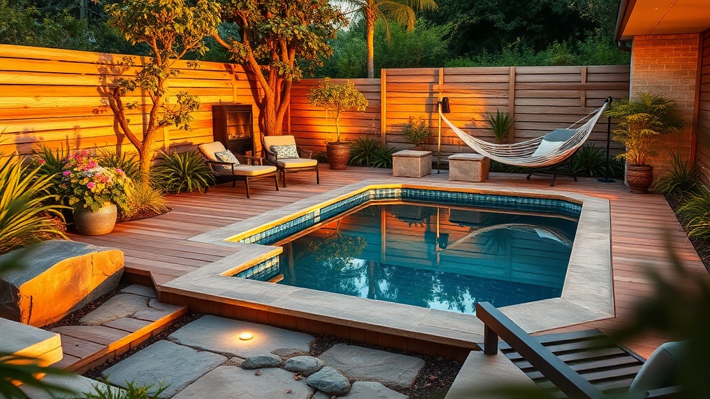 עיצוב הבריכה הקטנה
